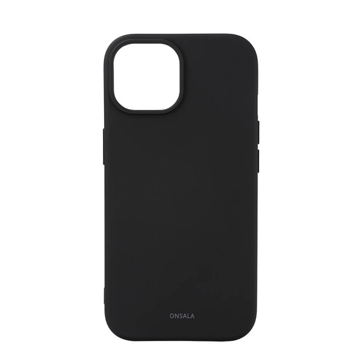 Onsala Back Sil Touch Recycled MagSerie iPhone 15 Black i gruppen SMARTPHONES & TABLETS / Mobil Beskyttelse / Apple / iPhone 15 hos TP E-commerce Nordic AB (C30361)