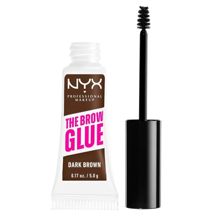 NYX PROF. MAKEUP The Brow Glue Instant Brow Styler 04 Dark Brown i gruppen SKØNHED & HELSE / Makeup / Øjne og øjenbryn / Øjenbryn gel hos TP E-commerce Nordic AB (C30457)