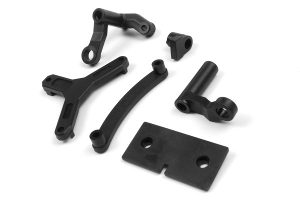 BLACKZON Steering Assembly & Servo Mount Set i gruppen LEGETØJ, BØRN & BABY / Radiostyrede / Reservedele & Ekstra Tilbehør / Blackzon hos TP E-commerce Nordic AB (C30783)