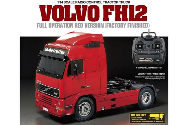 TAMIYA 1:14 R/C Full Option - Volvo FH12 Red i gruppen LEGETØJ, BØRN & BABY / Radiostyrede / Radiostyrede biler hos TP E-commerce Nordic AB (C31544)