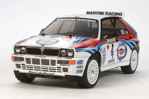 TAMIYA 1/10 R/C Lancia Delta (TT-02) / NO ESC i gruppen LEGETØJ, BØRN & BABY / Radiostyrede / Radiostyrede biler hos TP E-commerce Nordic AB (C31633)