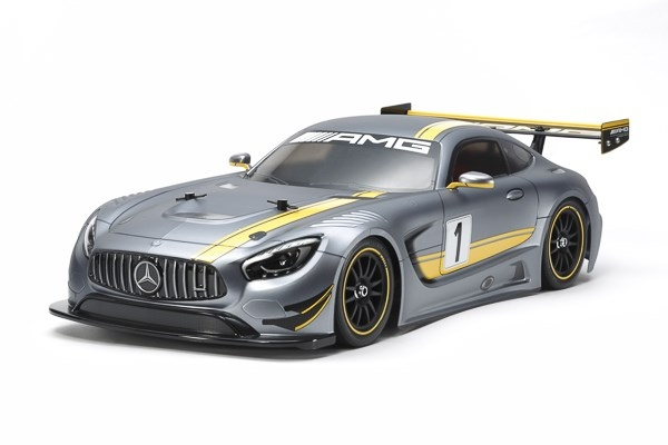 TAMIYA 1/10 R/C Mercedes-AMG GT3 (TT-02) / NO ESC i gruppen LEGETØJ, BØRN & BABY / Radiostyrede / Radiostyrede biler hos TP E-commerce Nordic AB (C31644)