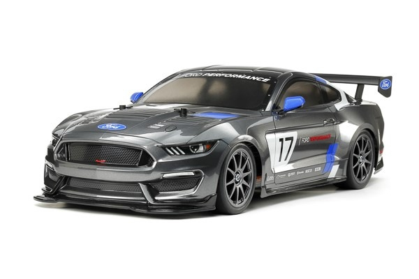 TAMIYA 1/10 R/C Ford Mustang GT4 (TT-02) / NO ESC i gruppen LEGETØJ, BØRN & BABY / Radiostyrede / Radiostyrede biler hos TP E-commerce Nordic AB (C31651)