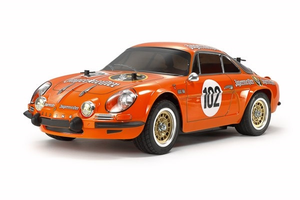 TAMIYA 1/10 R/C Alpine A110 Jägermeister 1973 (M-06) i gruppen LEGETØJ, BØRN & BABY / Radiostyrede / Radiostyrede biler hos TP E-commerce Nordic AB (C31692)