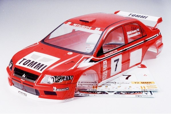 TAMIYA 1/10 R/C Mitsubishi Lancer Evo VII WRC Body Parts i gruppen LEGETØJ, BØRN & BABY / Radiostyrede / Reservedele & Ekstra Tilbehør / TAMIYA hos TP E-commerce Nordic AB (C31726)