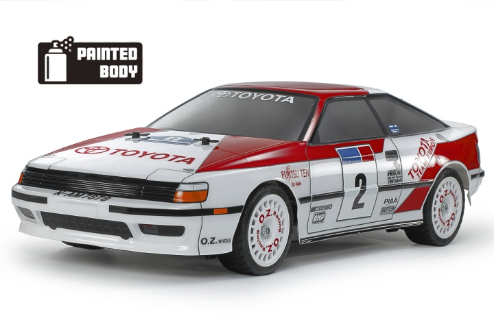 TAMIYA 1/10 R/C Toyota Celica GT-Four (ST165) (PB) TT-02 i gruppen LEGETØJ, BØRN & BABY / Radiostyrede / Radiostyrede biler hos TP E-commerce Nordic AB (C31814)