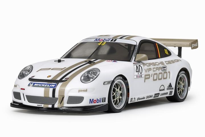 TAMIYA 1/10 R/C Porsche 911 GT3 CUP VIP 2008 (TT-01 E) i gruppen LEGETØJ, BØRN & BABY / Radiostyrede / Radiostyrede biler hos TP E-commerce Nordic AB (C31821)