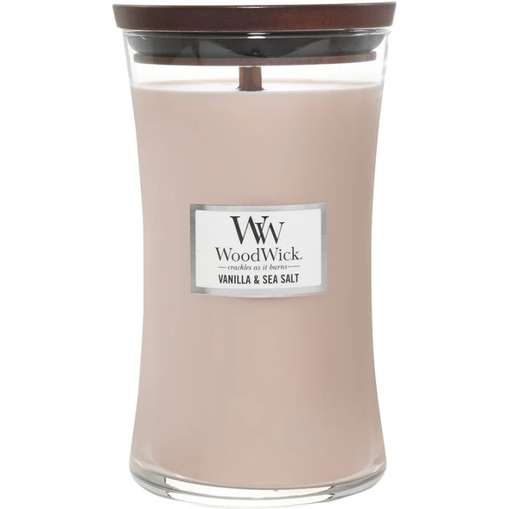 WoodWick Large - Vanilla & Sea Salt i gruppen SKØNHED & HELSE / Duft & Parfume / Øvrig duft / Duftlys hos TP E-commerce Nordic AB (C32513)