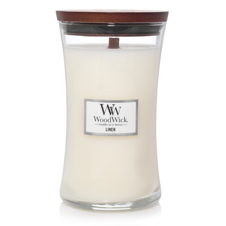 WoodWick Large - Linen i gruppen SKØNHED & HELSE / Duft & Parfume / Øvrig duft / Duftlys hos TP E-commerce Nordic AB (C32519)