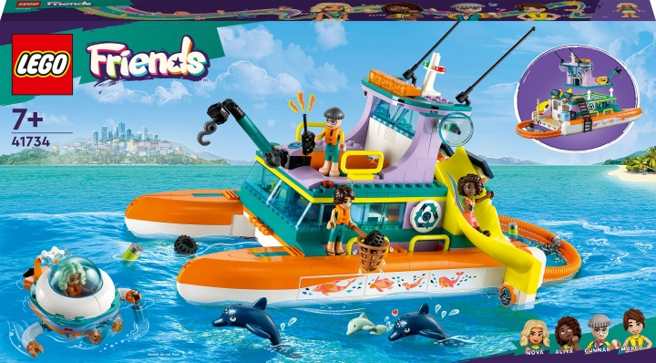 LEGO Friends 41734 - Sjöräddningsbåt i gruppen LEGETØJ, BØRN & BABY / Legetøj / Bygge legesager / Lego hos TP E-commerce Nordic AB (C32793)