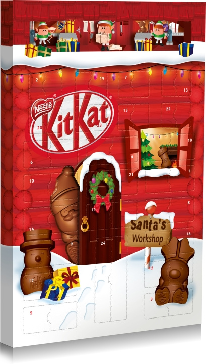 Nestle Nestlé KitKat - Julkalender, 208 g i gruppen LEGETØJ, BØRN & BABY / Legetøj / Advent kalendere hos TP E-commerce Nordic AB (C32982)