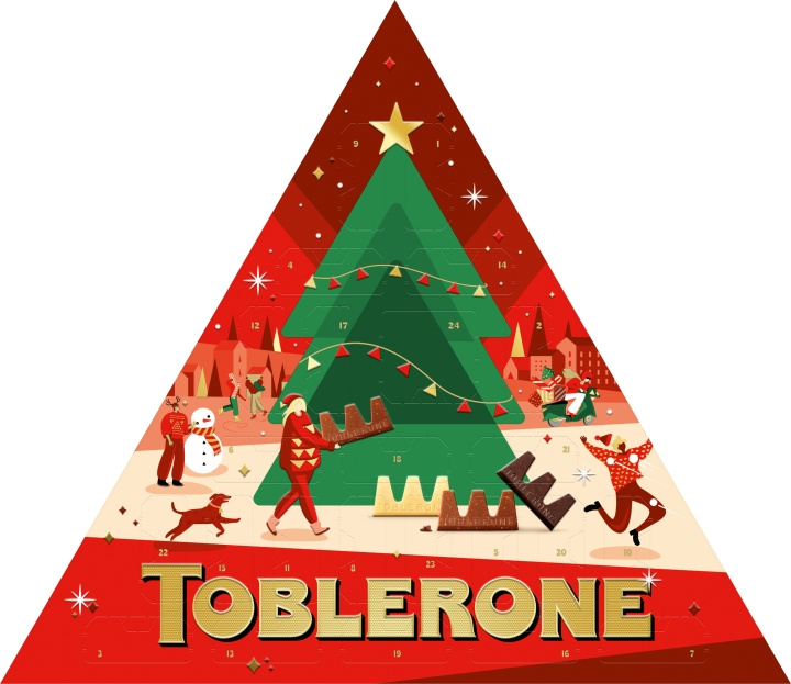 Toblerone Julkalender, 200 g i gruppen LEGETØJ, BØRN & BABY / Legetøj / Advent kalendere hos TP E-commerce Nordic AB (C32991)