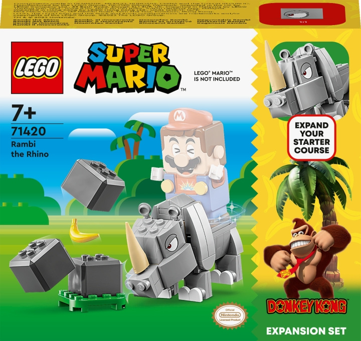 LEGO Super Mario 71420 - Rambi the Rhino Expansion Set i gruppen LEGETØJ, BØRN & BABY / Legetøj / Bygge legesager / Lego hos TP E-commerce Nordic AB (C33492)