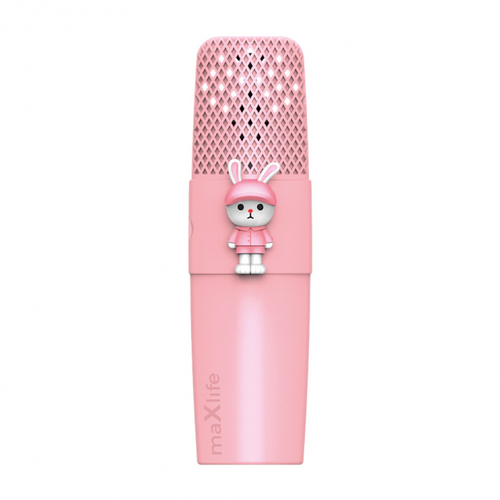 Maxlife Animal MXBM-500 - Bluetooth Karaoke-Mikrofon med högtalare, Rosa i gruppen HJEMMEELEKTRONIK / Lyd & billede / Håndholdte mikrofoner hos TP E-commerce Nordic AB (C33686)