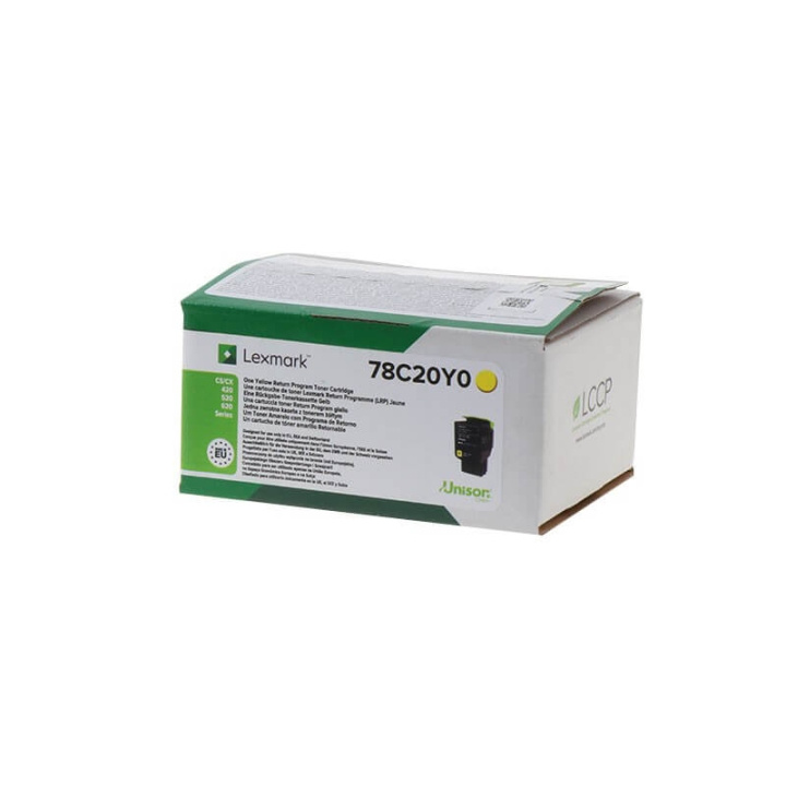 Lexmark Toner 78C20Y0 Gul, Return i gruppen COMPUTERTILBEHØR / Printere og tilbehør / Blæk og toner / Toner / Lexmark hos TP E-commerce Nordic AB (C36724)