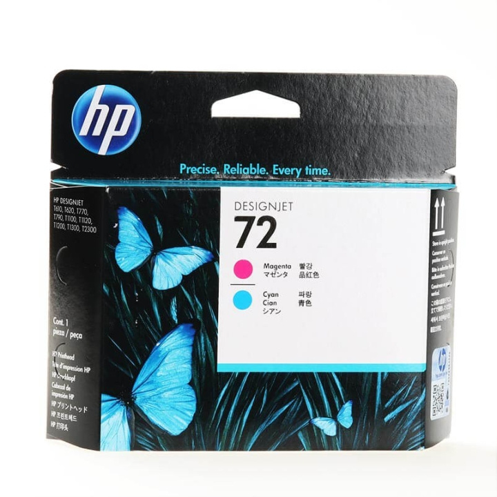 HP Printhoved C9383A 72 Cyan Magenta i gruppen COMPUTERTILBEHØR / Printere og tilbehør / Printere / Inkjet printer hos TP E-commerce Nordic AB (C37297)