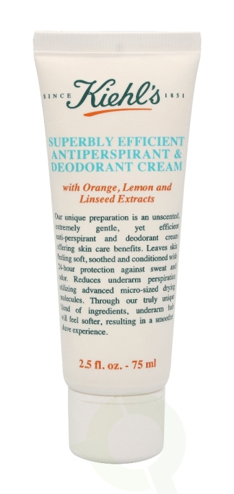 Kiehls Kiehl\'s Superbly Efficient Antiperspirant & Deodorant Cream 75 ml i gruppen SKØNHED & HELSE / Duft & Parfume / Deodorant / Deo for hende hos TP E-commerce Nordic AB (C37856)