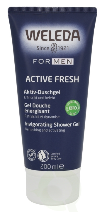 Weleda Men Active Fresh Invigorating Shower Gel 200 ml i gruppen SKØNHED & HELSE / Hudpleje / Kropspleje / Bad & brusecreme hos TP E-commerce Nordic AB (C38063)