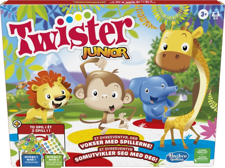 Hasbro Twister Junior spel SE/FI i gruppen LEGETØJ, BØRN & BABY / Spil / Brætspil hos TP E-commerce Nordic AB (C38497)