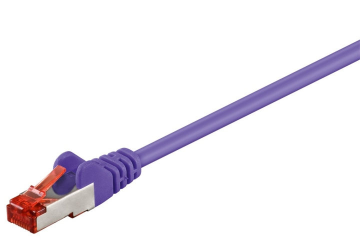 Goobay Netværkskabel CAT 6, S/FTP (PiMF), violet, 50 m kobberleder (CU), halogenfri kabelkappe (LSZH) i gruppen COMPUTERTILBEHØR / Kabler og adaptere / Netværkskabler / Cat6 hos TP E-commerce Nordic AB (C39668)