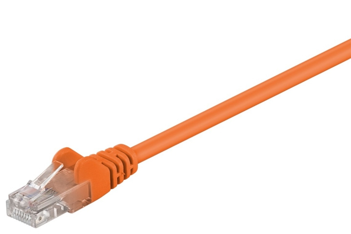 Goobay Netværkskabel CAT 5e, U/UTP, orange, 10 m kobberbeklædt aluminiumleder (CCA) i gruppen COMPUTERTILBEHØR / Kabler og adaptere / Netværkskabler / Cat5e hos TP E-commerce Nordic AB (C39831)