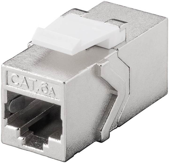 Goobay Keystone modul RJ45-kobling CAT 6A, STP 14,7 mm bred, 2x RJ45-hunstik (8P8C) i gruppen COMPUTERTILBEHØR / Kabler og adaptere / Netværkskabler / Adaptere og samlemuffer hos TP E-commerce Nordic AB (C40312)