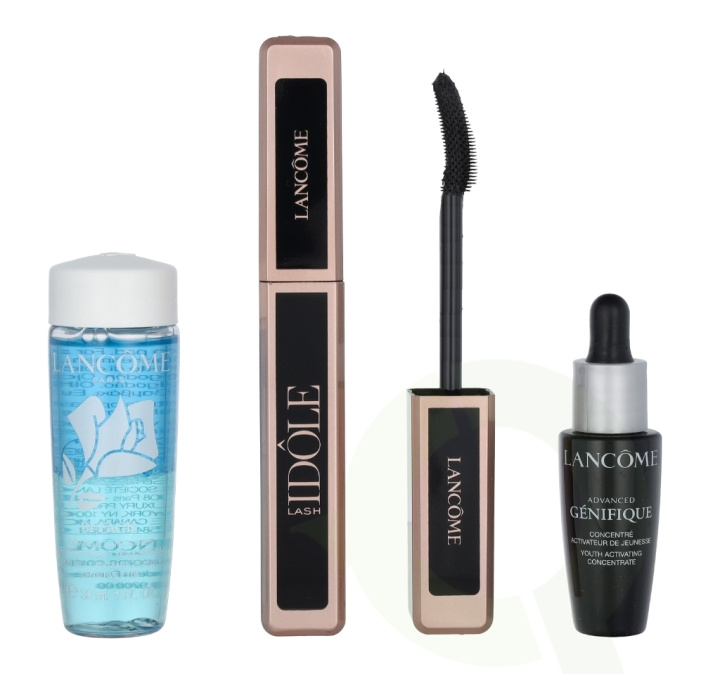 Lancome Lash Idole Mascara Set 48 ml #01 Glossy Black Mascara 8ml/Make-Up Remover 30ml/Anti-Aging Serum 10ml i gruppen SKØNHED & HELSE / Makeup / Øjne og øjenbryn / Mascara hos TP E-commerce Nordic AB (C40806)