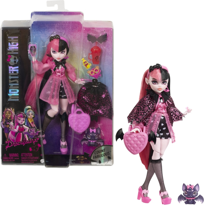 Monster High Core Draculaura -muotinukke i gruppen LEGETØJ, BØRN & BABY / Legetøj / Docks og tilbehør hos TP E-commerce Nordic AB (C40932)