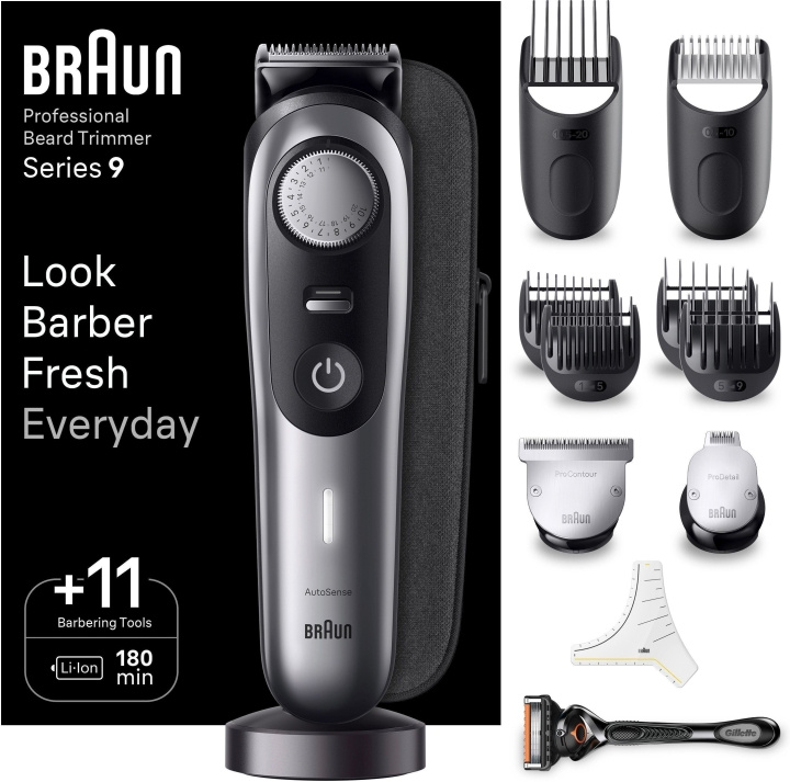 Braun Series 9 BT9440 -partatrimmeri i gruppen SKØNHED & HELSE / Hår og styling / Barbering og trimning / Barbermaskiner og tilbehør hos TP E-commerce Nordic AB (C40953)