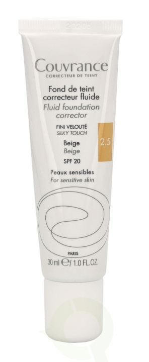 Avene Couvrance Fluid Foundation Corrector SPF20 30 ml #2.5 Beige i gruppen SKØNHED & HELSE / Makeup / Makeup ansigt / Foundation hos TP E-commerce Nordic AB (C41240)