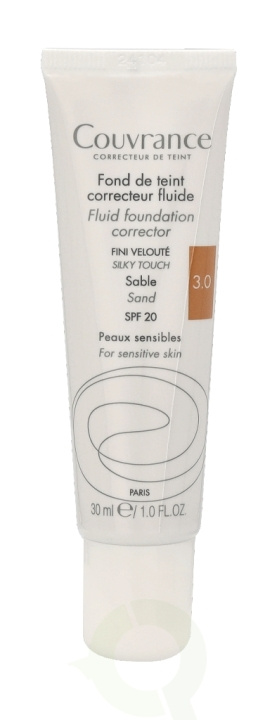 Avene Couvrance Fluid Foundation Corrector SPF20 30 ml #3.0 Sand i gruppen SKØNHED & HELSE / Makeup / Makeup ansigt / Foundation hos TP E-commerce Nordic AB (C41241)