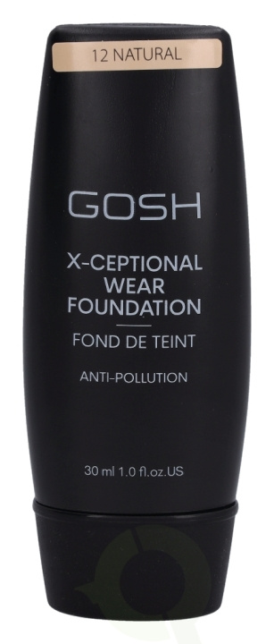 Gosh X-Ceptional Wear Foundation Long Lasting Makeup 30 ml #12 Natural i gruppen SKØNHED & HELSE / Makeup / Makeup ansigt / Foundation hos TP E-commerce Nordic AB (C41479)