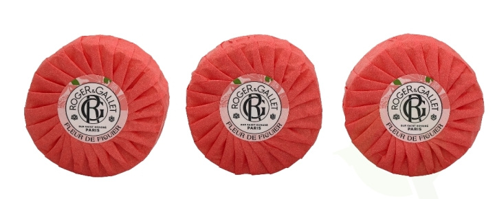 Roger & Gallet Fleur De Figuier Giftset 300 gr, Soap Bar - 3x100gr i gruppen SKØNHED & HELSE / Gaveæske / Gaveæske til ham hos TP E-commerce Nordic AB (C42356)