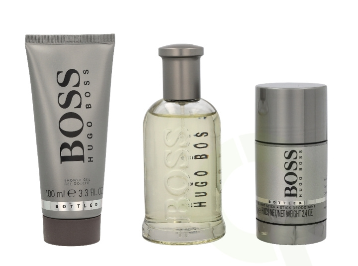 Hugo Boss Bottled Giftset 275 ml Edt Spray 100ml/Shower Gel 100ml/Deo Stick 75ml i gruppen SKØNHED & HELSE / Gaveæske / Gaveæske til ham hos TP E-commerce Nordic AB (C42475)