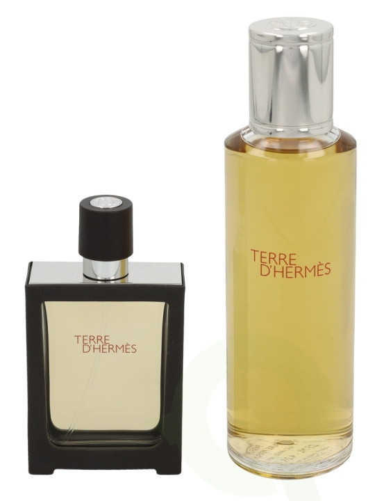 Hermes Terre D\'Hermes Giftset 155 ml Pure Perfume 30ml/Pure Perfume Refill 125ml i gruppen SKØNHED & HELSE / Gaveæske / Gaveæske til ham hos TP E-commerce Nordic AB (C42488)