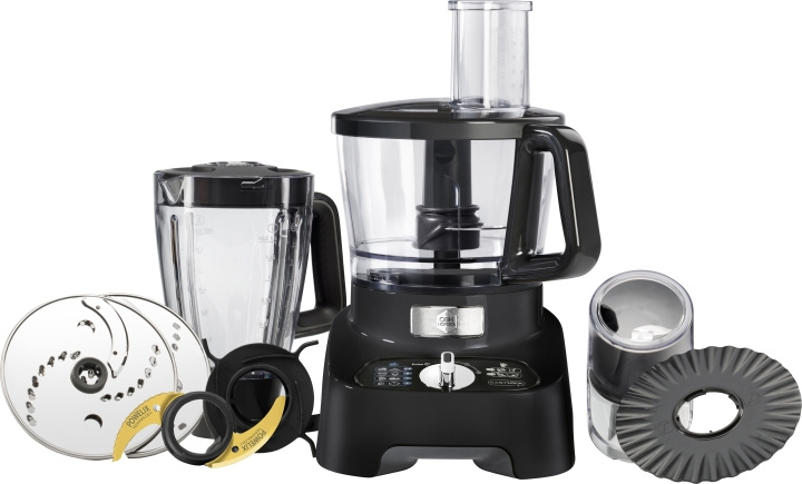 OBH Nordica Double Force Pro Manual -monitoimikone, musta i gruppen HJEM, HUS & HAVE / Husholdningsapparater / Foodprocessor og køkkenassistenter / Køkkenassistenter og tilbehør hos TP E-commerce Nordic AB (C43755)