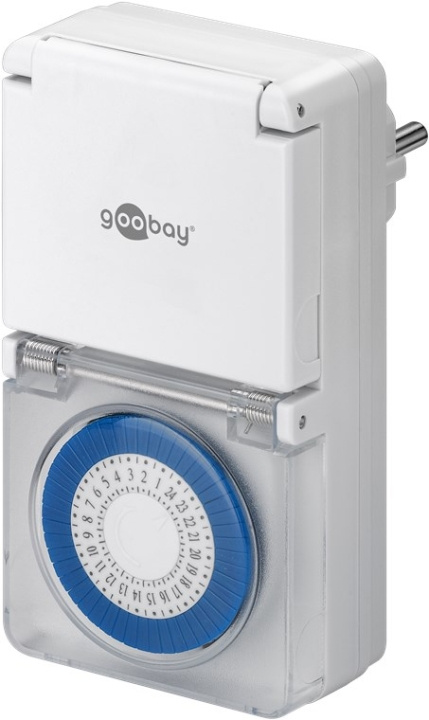 Goobay Analog timer IP44 Lättmanövrerad mekanisk timer för eluttaget i gruppen HJEM, HUS & HAVE / Elektricitet & Belysning / Timer hos TP E-commerce Nordic AB (C44168)