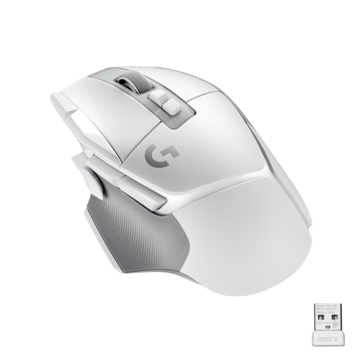 Logitech G502 X LIGHTSPEED Wireless Gaming Mouse, White/Core i gruppen COMPUTERTILBEHØR / GAMING / Mus hos TP E-commerce Nordic AB (C44932)