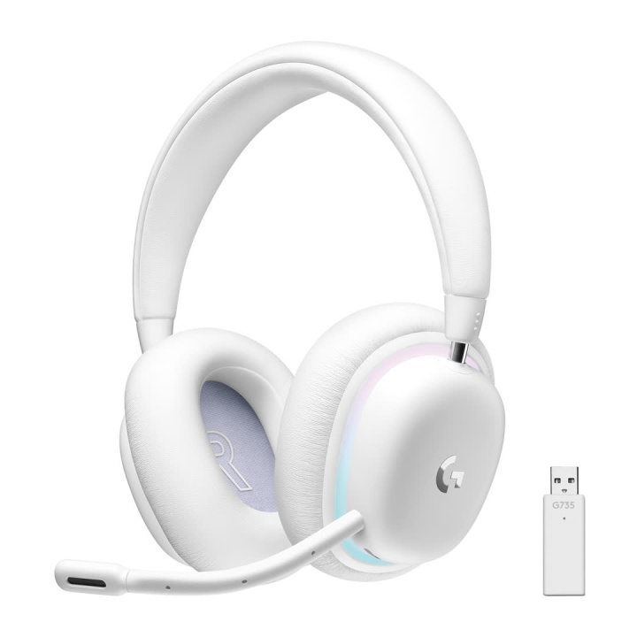 Logitech G735 Wireless Gaming Headset, Off White i gruppen COMPUTERTILBEHØR / GAMING / Headset hos TP E-commerce Nordic AB (C44966)