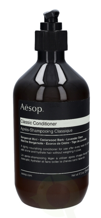 AESOP Classic Conditioner 500 ml i gruppen SKØNHED & HELSE / Hår og styling / Hårpleje / Balsam hos TP E-commerce Nordic AB (C45895)