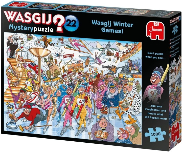 Wasgij Destiny 22 Winter Games! Mystery Puzzle 1000 Bits i gruppen LEGETØJ, BØRN & BABY / Legetøj / børns puslespil hos TP E-commerce Nordic AB (C46860)