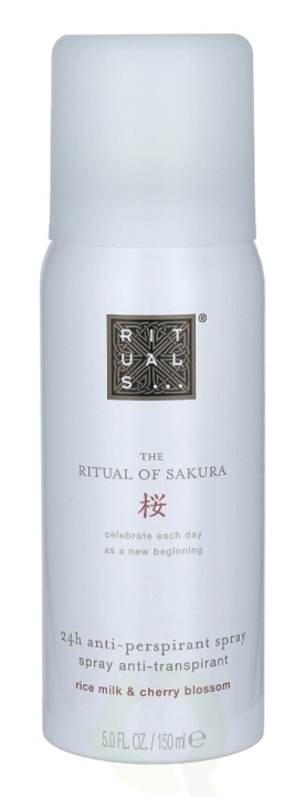 Rituals Sakura 24H Anti-Perspirant Spray 150 ml Rice Milk & Cherry Blossom i gruppen SKØNHED & HELSE / Duft & Parfume / Deodorant / Deo for hende hos TP E-commerce Nordic AB (C47461)