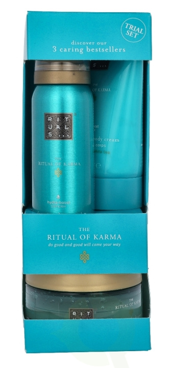 Rituals Karma Set 245 ml Foaming Shower Gel 50ml/Body Cream 70ml/Body Peeling 125gr i gruppen SKØNHED & HELSE / Gaveæske / Gaveæske til hende hos TP E-commerce Nordic AB (C47603)