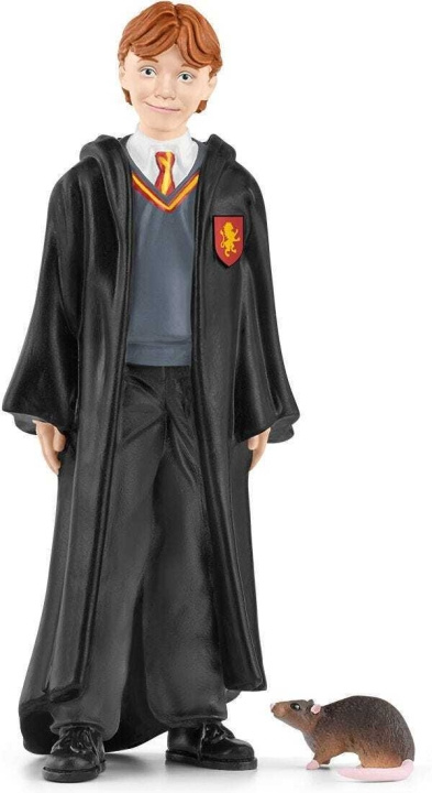 Schleich Harry Potter 42634 - Ron Weasley & Scabbers i gruppen LEGETØJ, BØRN & BABY / Legetøj / Figurer, miniaturer og tilbehør hos TP E-commerce Nordic AB (C47882)