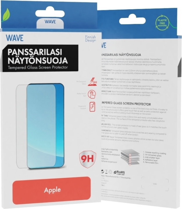 Wave pansarglas, iPhone 15 Plus i gruppen SMARTPHONES & TABLETS / Mobil Beskyttelse / Apple / iPhone 15 hos TP E-commerce Nordic AB (C48047)