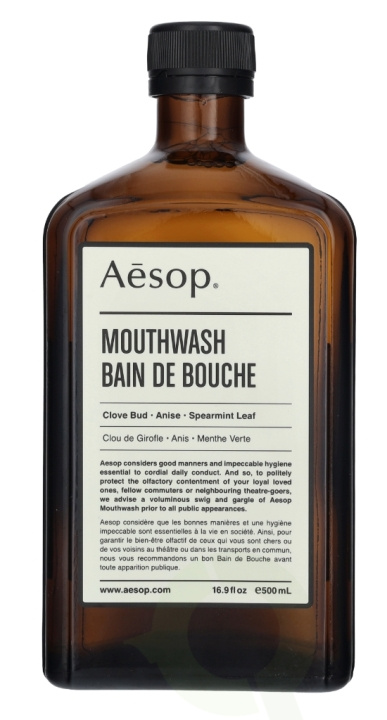 AESOP Mouthwash 500 ml i gruppen SKØNHED & HELSE / Oral pleje / Tilbehør til elektriske tandbørster hos TP E-commerce Nordic AB (C49339)