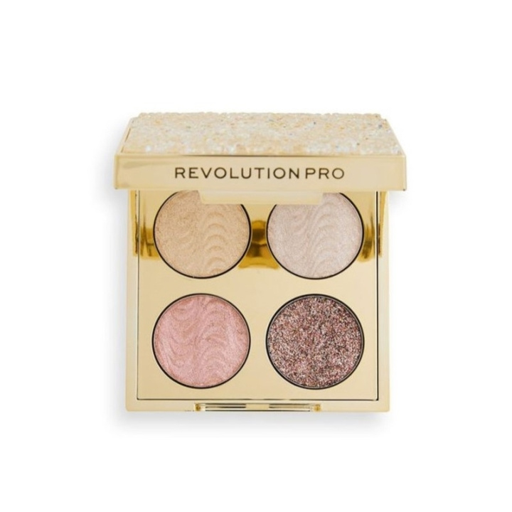 Makeup Revolution PRO Crystal Eye Quad Champagne Crystal i gruppen SKØNHED & HELSE / Makeup / Øjne og øjenbryn / Øjenskygge hos TP E-commerce Nordic AB (C51959)