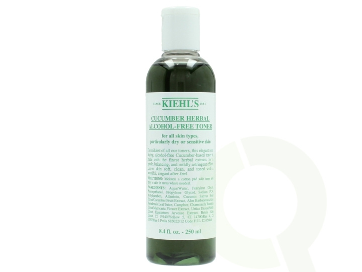 Kiehls Kiehl\'s Cucumber Herbal Alcohol Free Toner 250 ml For All Skin Types i gruppen SKØNHED & HELSE / Hudpleje / Ansigt / Ansigtsvand & Facemist hos TP E-commerce Nordic AB (C52463)