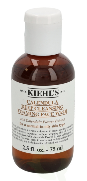 Kiehls Kiehl\'s Calendula Deep Cleansing Foaming Face Wash 75 ml For A Normal-To-Oily Skin Type i gruppen SKØNHED & HELSE / Hudpleje / Ansigt / Rengøring hos TP E-commerce Nordic AB (C52477)