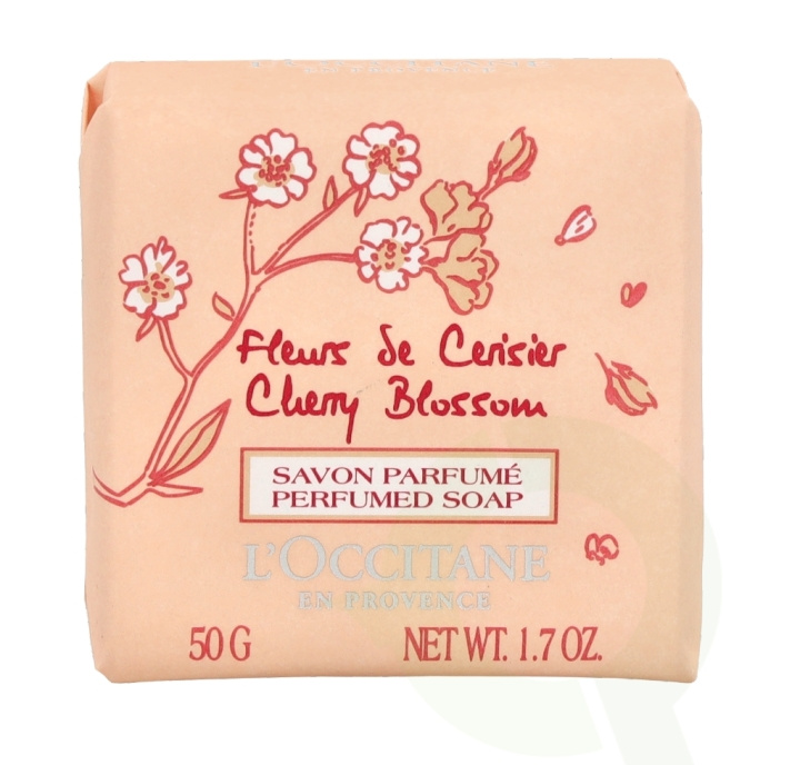 L\'Occitane Cherry Blossom Perfumed Soap 50 gr i gruppen SKØNHED & HELSE / Hudpleje / Kropspleje / Duft sæbe hos TP E-commerce Nordic AB (C52556)